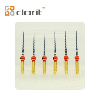 China Blue Heat Activation Rotary Dental Endo Files 25mm F2 Root Canal Treatment Files for sale