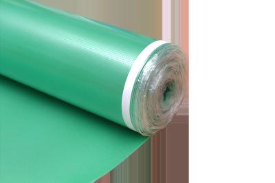 China High Density 2mm Foam Underlayment , IXPE Green Laminate Underlay With PE Film for sale