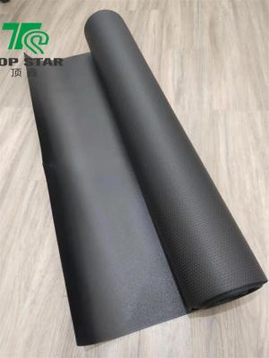 China Black 1.5 mm IXPE Underlayment With Waffle Pattern For Vinyl Plank Flooring for sale