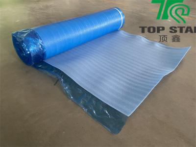 China 3 in 1 Vapor Laminate Flooring Blue Foam Underlayment 200 sq.ft 22KGS/m3 With Overlap for sale
