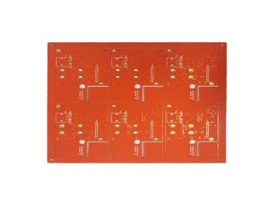 China Fr4 Double Sided PCB Red Solder Mask Custom Make FR4 Rigid Muilti Layer PCB for sale