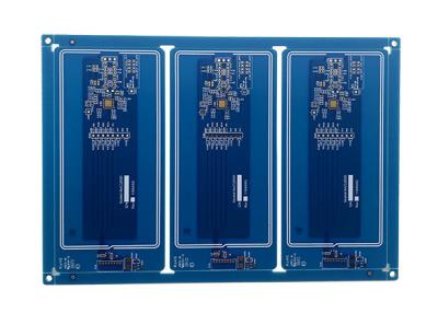 China Sola placa de circuito echada a un lado LPI Soldermask azul de FR-4 CEM-1 en venta