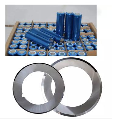 China Tungsten Carbide Circular Slitting Knife For Cutting Lithium Battery Electrode Sheet à venda