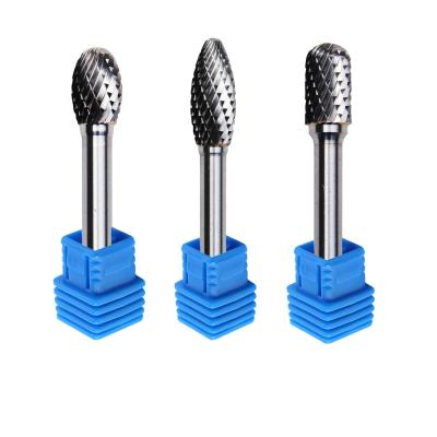 China 12 Collet Single Double Cut Carbide Rotary Burr File Swivel Shape Type B for sale