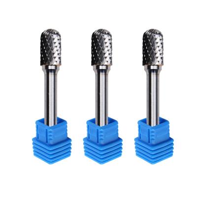 China 5/8mm Carbide Rotary Burr Long Shank Ball Type Shape D Sd Single Double Cut Bits for sale