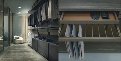 Chine La chaîne rendent l'organisateur Scratchproof E1 résistant de cintre de garde-robe de cabinet de meubles de chambre à coucher à vendre