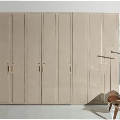 China Acrylic Face Modern Wardrobe Closets Modern Clothes Cabinet With Drawers for sale
