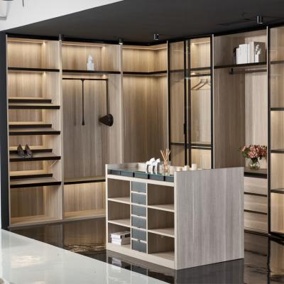 China Moderne breite Schiebetür-Garderoben-Wandschrank-Schlafzimmer-Möbel des Holz-100cm zu verkaufen