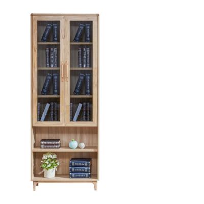 China Modern Furniture Family Room Storage Cabinets Fitted Double Door Bookcase for sale