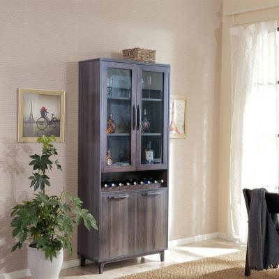 China Home Apartment Wine Rack Cabinet Wine Wood Cabinet E1 for sale