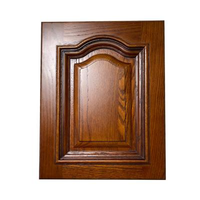 China Brown Finished Cabinet Door Panels Wooden Decorative Resin Cupboard for sale