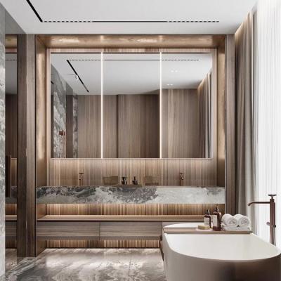 中国 ISO9001浴室の虚栄心のキャビネットの壁に取り付けられた浴室の流しのキャビネット 販売のため