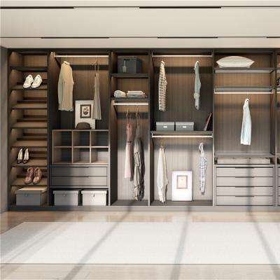 China Paseo moderno en armarios modernos del guardarropa del armario minimalista del armario en venta