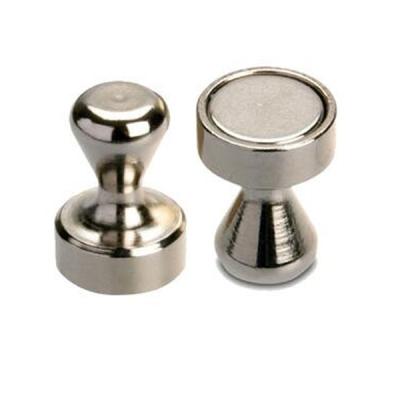 China Customized Color Neodymium Office Magnet NdFeB Magnetic Pin With Metal Case for sale