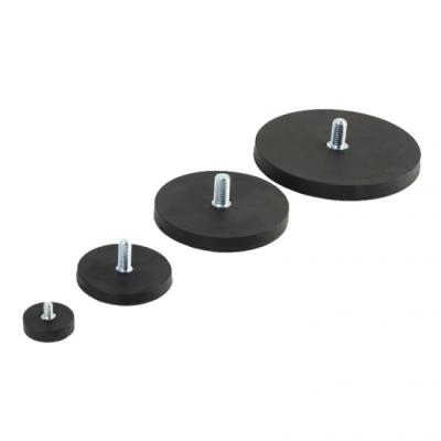 China OEM Rubber Coated Neodymium Magnets NdFeB Non Slip Customized Size for sale