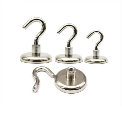 China High Pull Force Stainless Steel Magnetic Hooks Neodymium Customized Size for sale