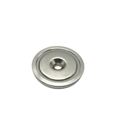China ODM N52 Neodymium Round Cup Magnets Disc Shape Nickel Coating for sale