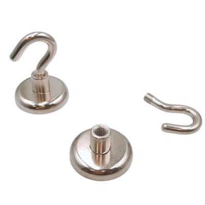 China Rare Earth Magnetic Tool Hooks With Nickel Coating For Metal Door for sale