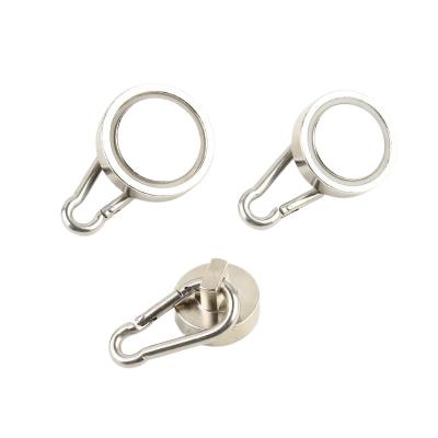 China Nickel Coating Rare Earth Magnet Hooks Axial Powerful For Hanging for sale