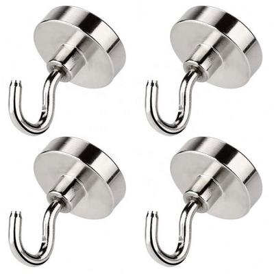 China Strong Decorative Neodymium Hook Magnet Heavy Duty Industrial for sale