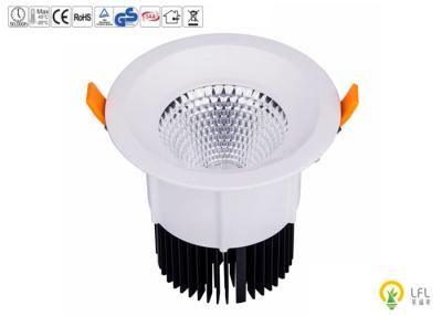 China Die Casting Aluminum Commercial LED Downlight With Reflective Lens 8W 960lm - 1080lm for sale