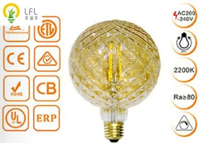 China Luzes para a decoração home, lâmpadas decorativas do diodo emissor de luz do filamento G125 do diodo emissor de luz do abacaxi de Dimmable à venda