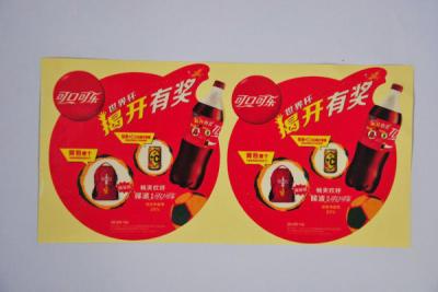China Glas Plastic Food Flask Labels Duidelijke verpakking Custom Die Cut Roll Labels Waterdicht Te koop