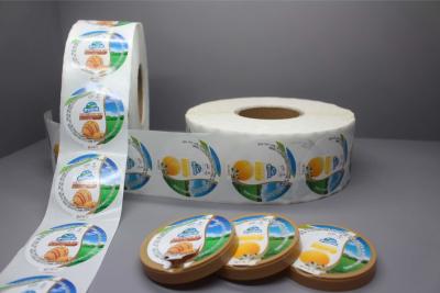 China Non Adhesive Self Adhesive Ice Cream Pint Labels Easy To Tear for sale