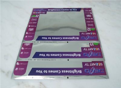 China Etiquetas transparentes impresas y adhesivas permanentes de espesor entre 50 y 150 micras en venta