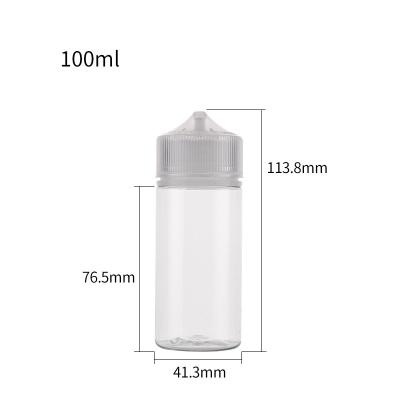 China botella líquida E Juice Bottles de 100ml 120ml E para el e-cigarrillo en venta