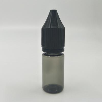 China 10 ml Clear Pet Plastic Bottles With White/Black Tamper Evident Cap for sale