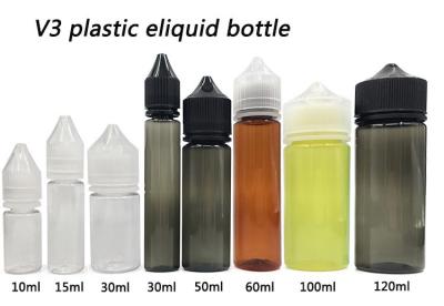 China 60 ml Squat/Slenderness PET Plastic Squeeze Dropper Liquid Use Bottle With Child Tamper-proof Lid for sale