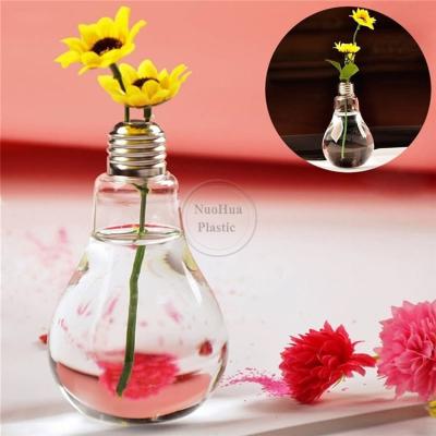 China Attractive Shape Light Bulb Bottle Led 300ml For Juice Drinking for sale