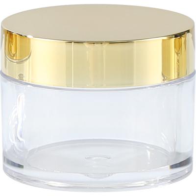 China Custom Logo Cosmetic Jar with Smooth Surface Transparent Custom Color Pressure Sensitive Gasket Te koop