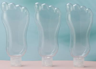 China Plastic Zeer belangrijke de keten van de voetvorm 30ml 60ml Navulbare Fles met Flip Cap Te koop