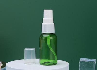 China Green 20ml Refillable Atomizer PET Plastic Spray Bottle Screen Printing for sale