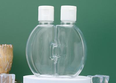China Botella plástica de la cubierta del doble del OEM con el tapón de tuerca reciclable en venta
