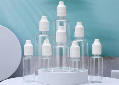 China 30ml 40ml 50ml E Liquid Plastic Empty Eye Drop Bottles With Childproof Caps for sale