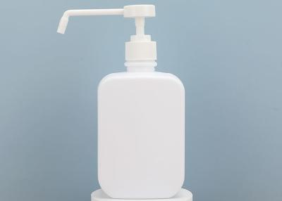 China Botella recargable del desinfectante de la mano con la boca larga para el blanco del lavado a mano del alcohol en venta