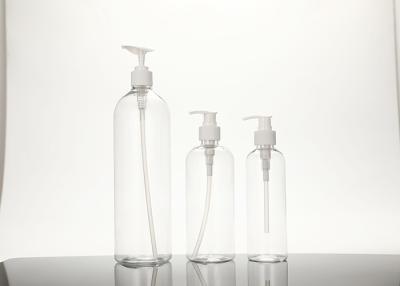 China PET Empty Plastic Pump Bottles 500ml 1000ml For Shampoo Lotion for sale