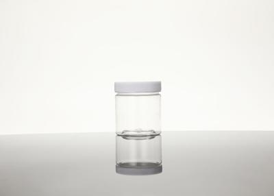 China 100ml Clear Empty Refillable Round Plastic Jar with Lids and Labels BPA Free en venta