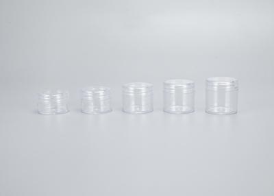 China 5g 30g Cosmetic Sample Container With Screw Cap Lid Plastic Round for sale