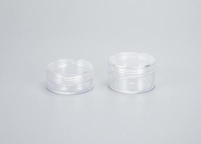 中国 Cosmetic Lotion Cream Clear Round Containers With Lid 10g 15g 30g 販売のため