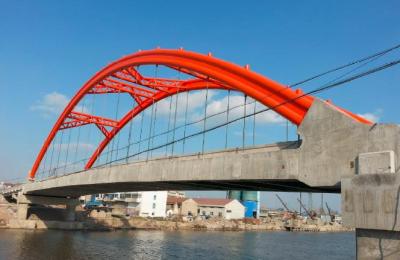 China Steel Arch bridge , Steel Concrete Bidge , 30m ~180m, Heavy loading for sale