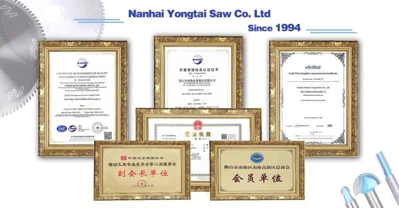 ISO9001, member - Foshan Nanhai Yongtai Saw Co., Ltd