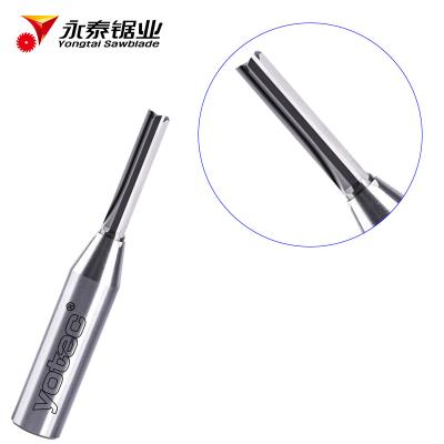 China 6/8/10/12mm Shank TCT Carbide Straight Router Bit 2 Flutes For MDF And Wood en venta