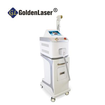 China Lip Depilation Triple Wavelength Diode Laser 808nm Diode Laser Hair Removal Beauty Machine for sale
