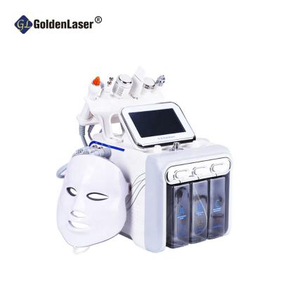 China máquina facial en casa 7 del balneario 1Mhz en 1 belleza del balneario de la piel del Rf de la burbuja H2o2 en venta
