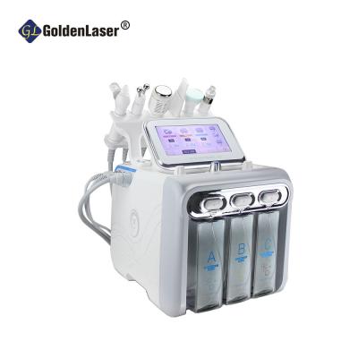 China H2O2 Beauty Solutions Hydrafacial Cleaning Machine Hydro Oxygen Dermabrasion 6 In 1 for sale