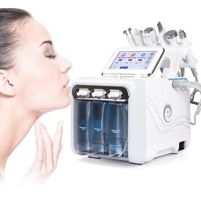 China Micro Oxygen Bubble Facial Beauty Machine 6 In 1 Multifunction Hydra Skin Cleansing Machine for sale